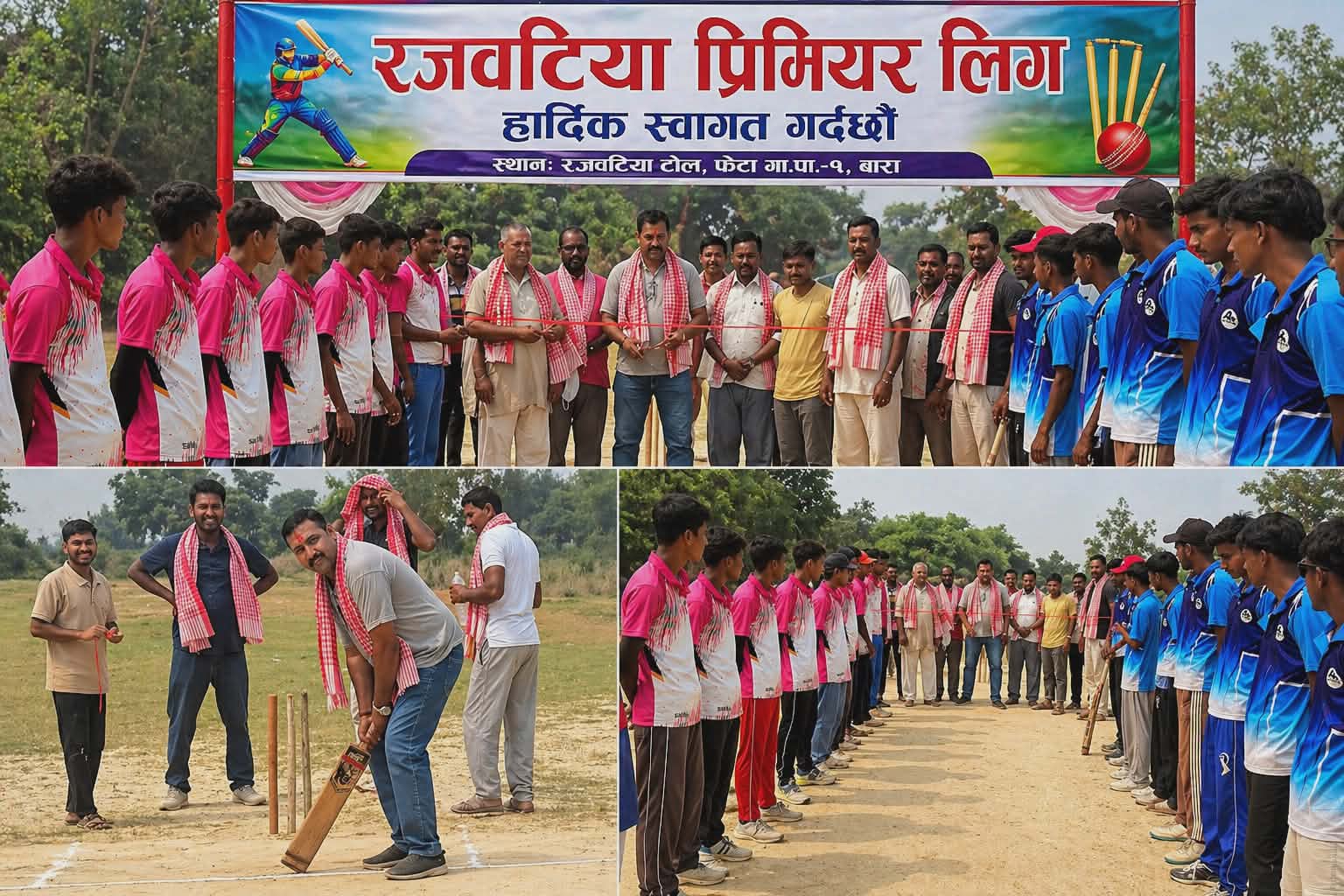 उमेश दुबेले उद्घाटन गरे ‘रजवटिया प्रिमियर लिग’, खेलकुदमार्फत युवामा नयाँ उत्साह