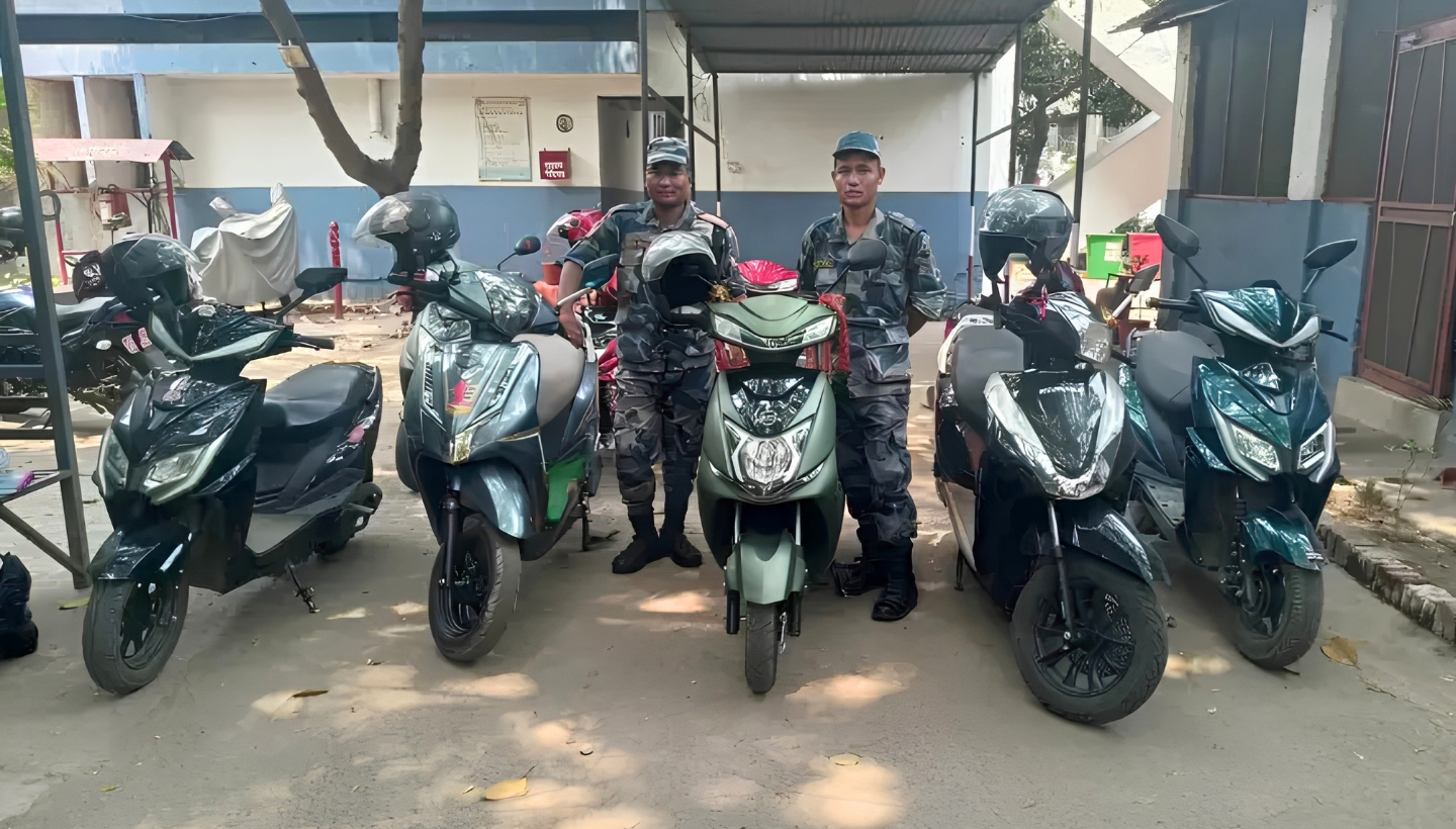 वीरगन्जमा भन्सार नतिरेका २२ ई–स्कुटर पक्राउ