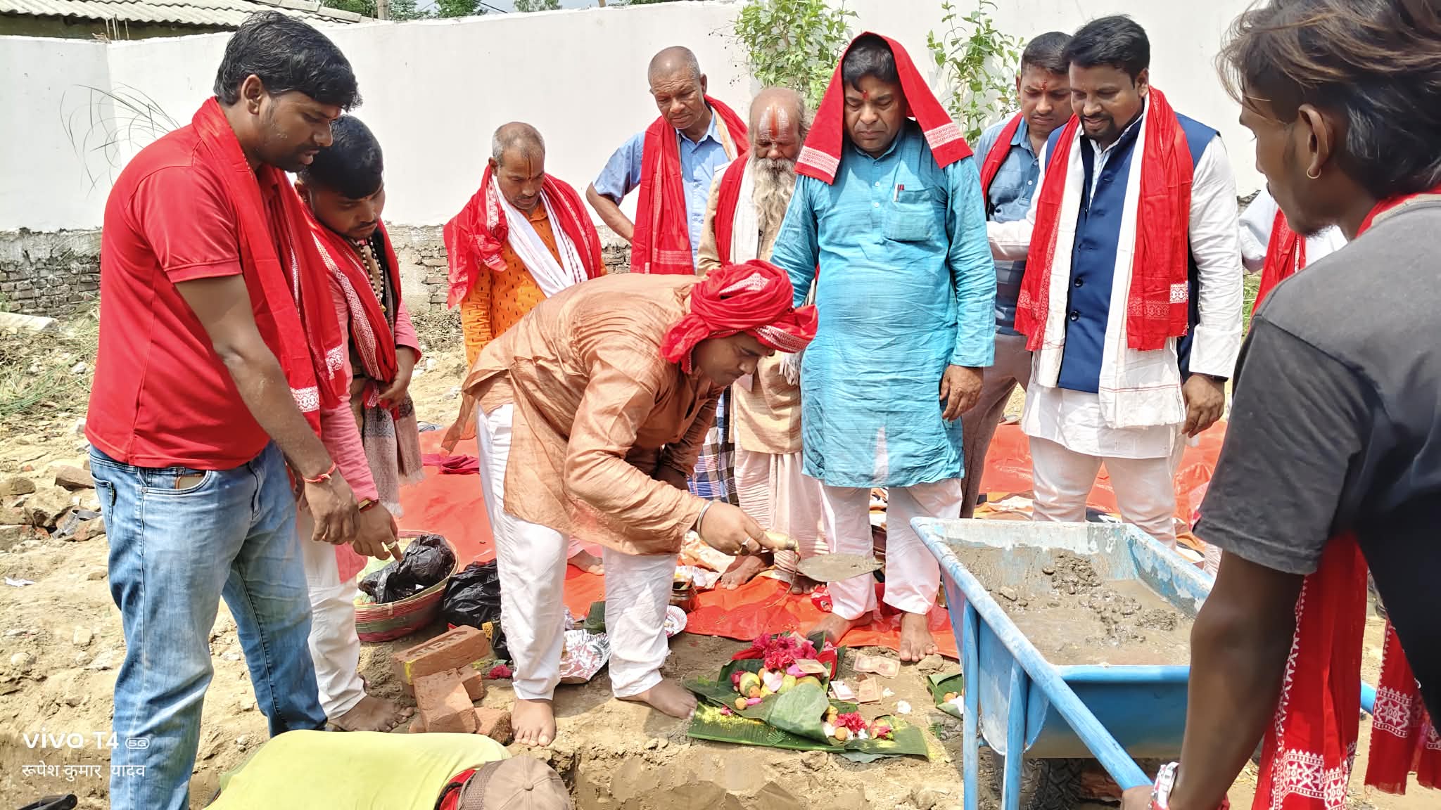 बौधिमाई-२ इनर्वामा रामजानकी मठ निर्माण कार्यको शिलान्यास सम्पन्न