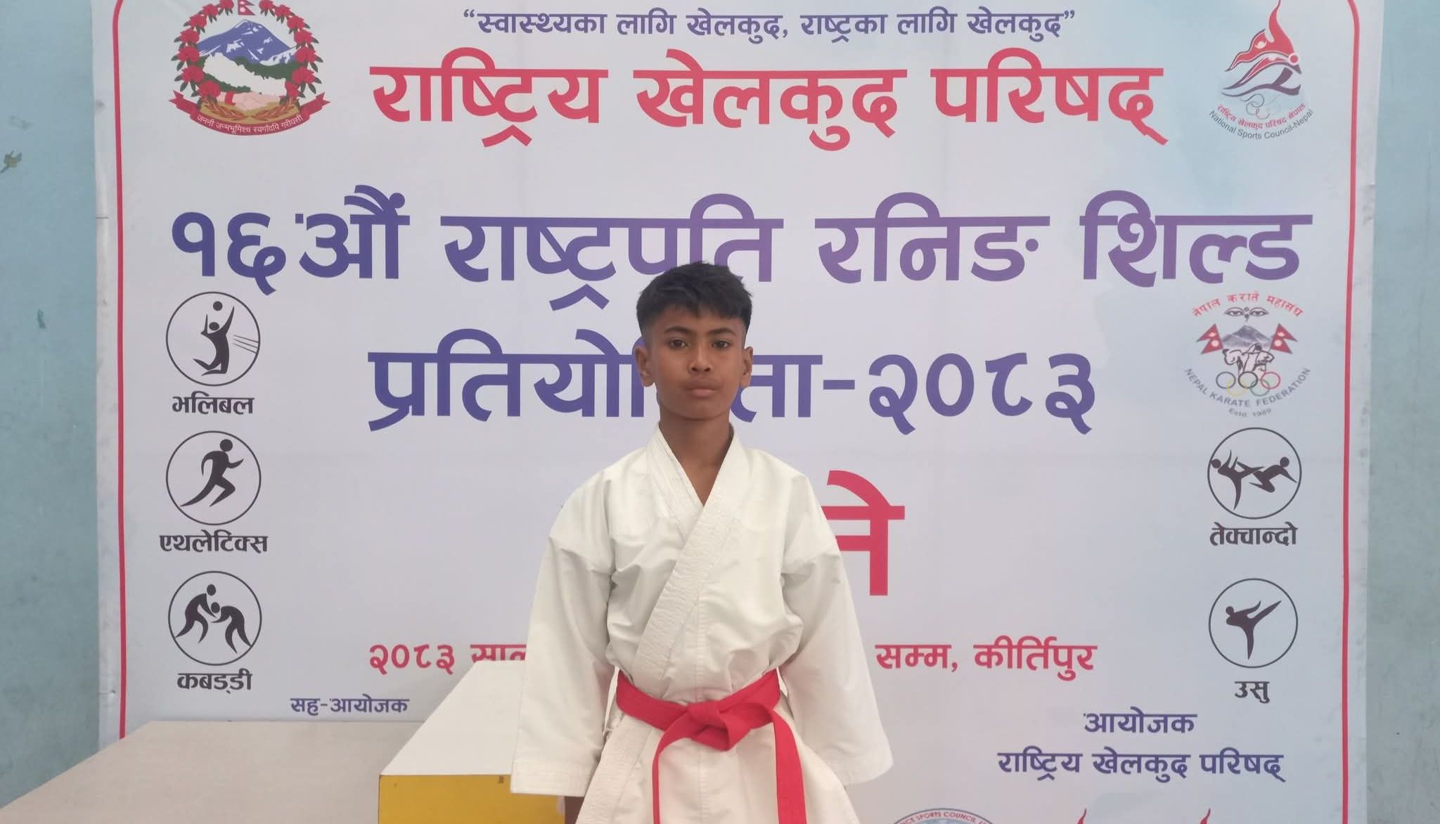 राष्ट्रपति रनिङ सिल्डमा कोल्हबीका सुलभ चौधरीले एकल कातामा हात पारे स्वर्ण पदक